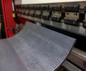 Curved Ridged Steel